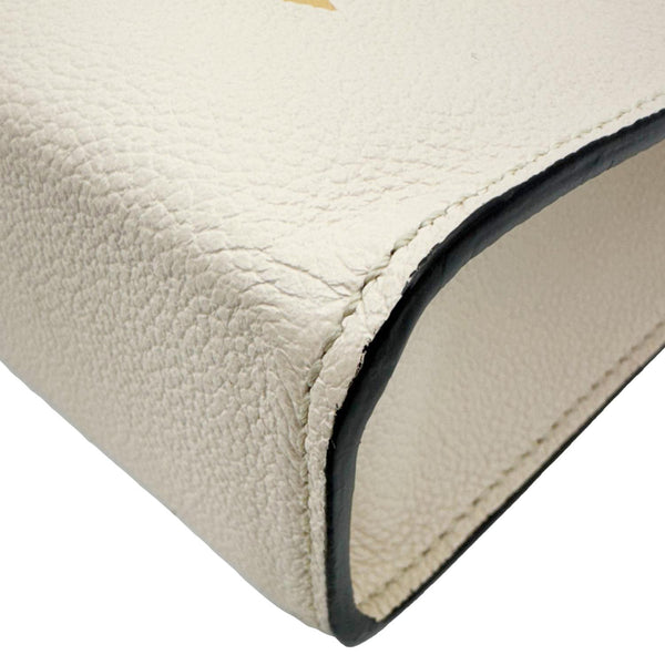 LOUIS VUITTON Toiletry Pouch 26 by the pool Monogram Empreinte Leather  Clutch Cream