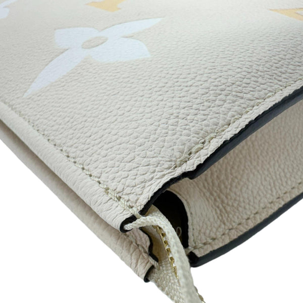LOUIS VUITTON Toiletry Pouch 26 by the pool Monogram Empreinte Leather  Clutch Cream