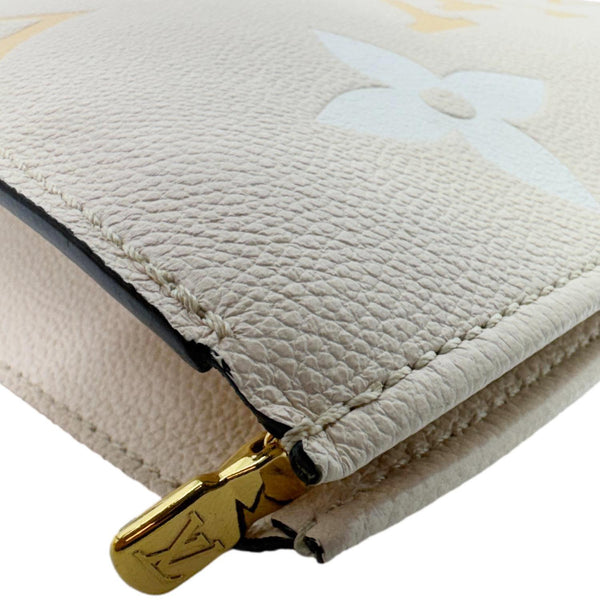 LOUIS VUITTON Toiletry Pouch 26 by the pool Monogram Empreinte Leather  Clutch Cream