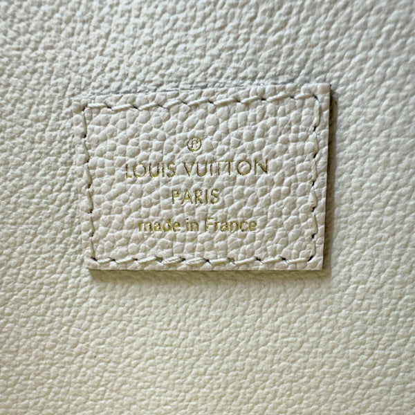 LOUIS VUITTON Toiletry Pouch 26 by the pool Monogram Empreinte Leather  Clutch Cream