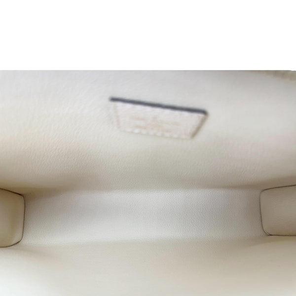 LOUIS VUITTON Toiletry Pouch 26 by the pool Monogram Empreinte Leather  Clutch Cream