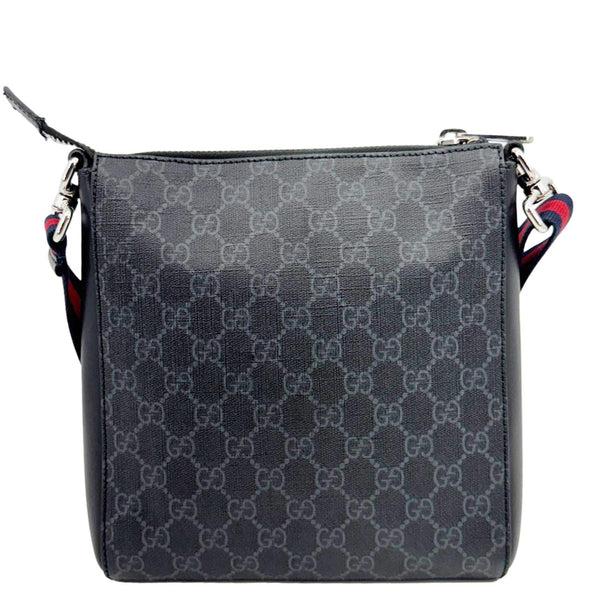 GUCCI Small GG Supreme Canvas Messenger Bag Black 523599