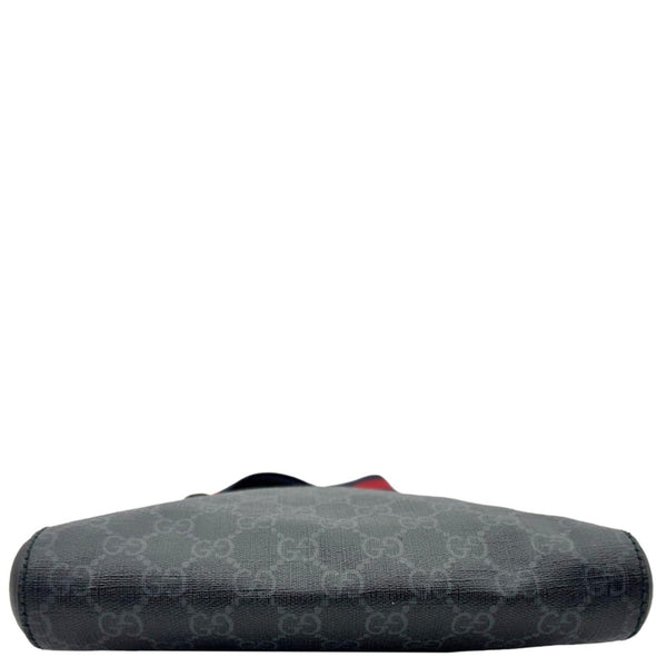 GUCCI Small GG Supreme Canvas Messenger Bag Black 523599