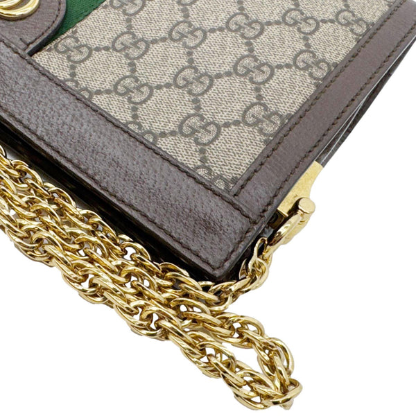 GUCCI Ophidia Small Web GG Supreme Canvas Shoulder Bag Beige 503877