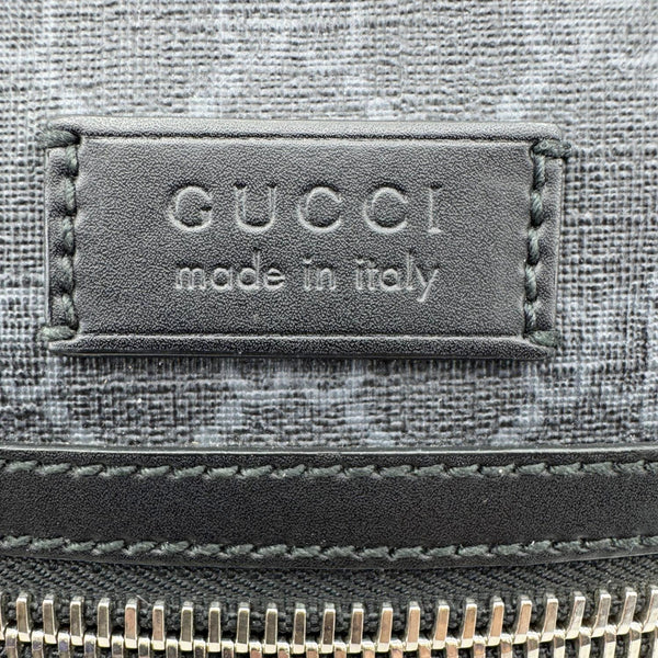 GUCCI Small GG Supreme Canvas Messenger Bag Black 523599
