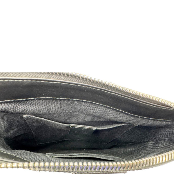 GUCCI Small GG Supreme Canvas Messenger Bag Black 523599