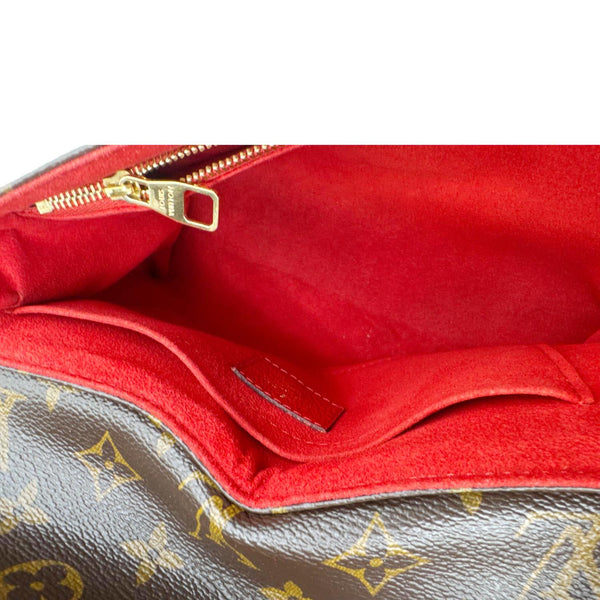 LOUIS VUITTON Saint Placide Monogram Canvas Crossbody Bag Cerise