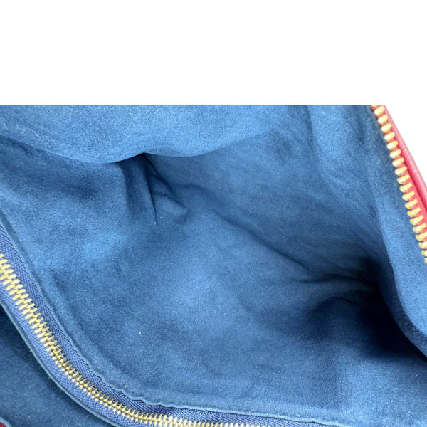 LOUIS VUITTON Coussin PM Monogram Embossed Leather Shoulder Bag Burgundy