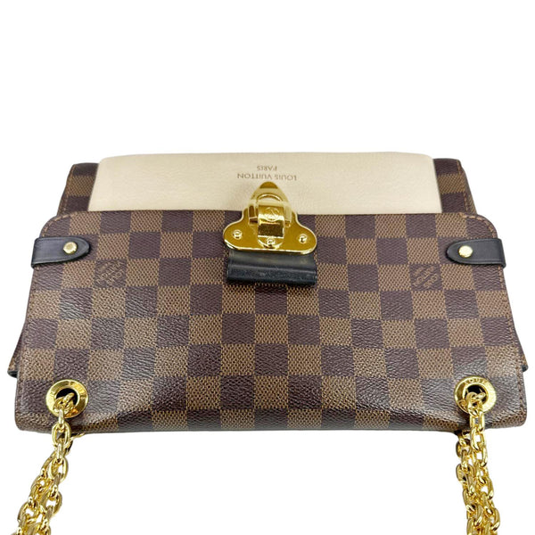 LOUIS VUITTON Vavin PM Damier Ebene Crossbody Bag Cream