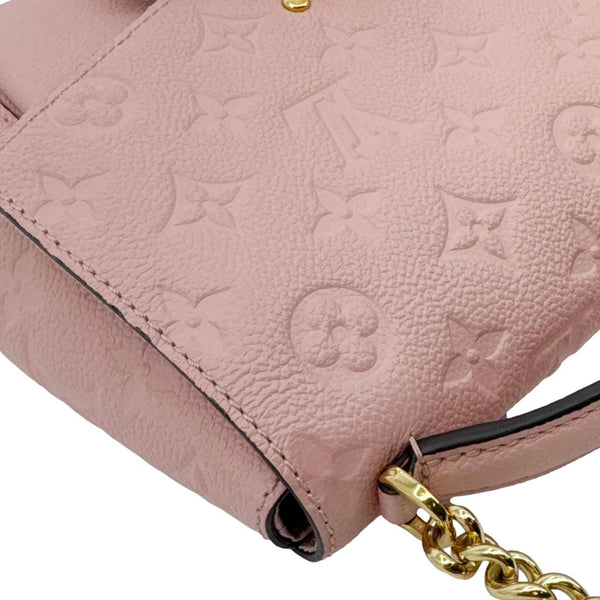 LOUIS VUITTON Blanche BB Empreinte Leather Shoulder Bag Rose Poudre