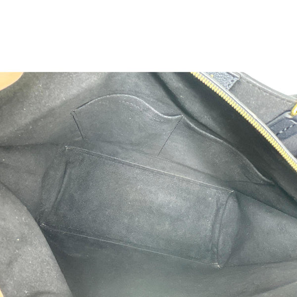 LOUIS VUITTON Lockmeto Calfskin Leather Tote Bag Navy Blue