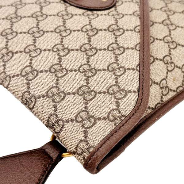 GUCCI Neo Vintage Medium GG Supreme Canvas Messenger Bag Beige 598604