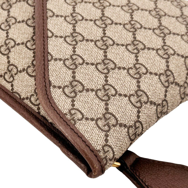 GUCCI Neo Vintage Medium GG Supreme Canvas Messenger Bag Beige 598604