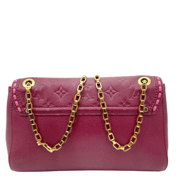 LOUIS VUITTON Saint Germain PM Monogram Empreinte Leather Shoulder Bag Burgundy