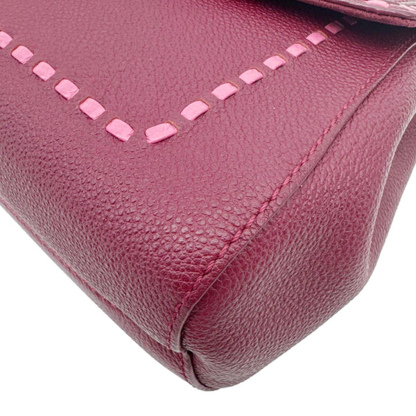 LOUIS VUITTON Saint Germain PM Monogram Empreinte Leather Shoulder Bag Burgundy