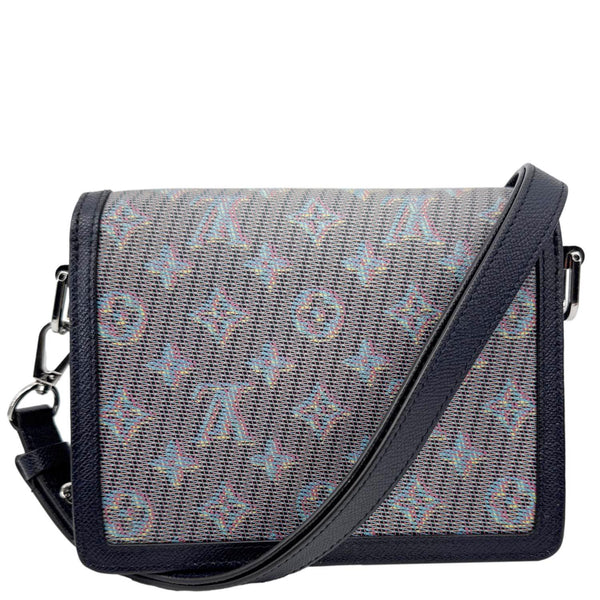 LOUIS VUITTON Dauphine Mini Monogram LV Pop Crossbody Bag Navy Blue