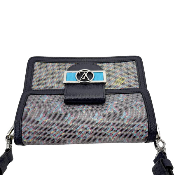 LOUIS VUITTON Dauphine Mini Monogram LV Pop Crossbody Bag Navy Blue