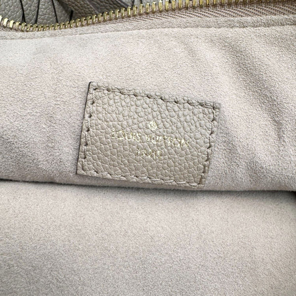 LOUIS VUITTON Maida Monogram Empreinte Leather Hobo Shoulder Bag Dune