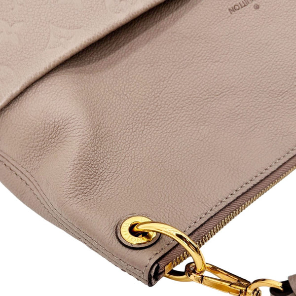 LOUIS VUITTON Maida Monogram Empreinte Leather Hobo Shoulder Bag Dune