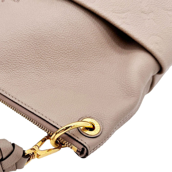 LOUIS VUITTON Maida Monogram Empreinte Leather Hobo Shoulder Bag Dune