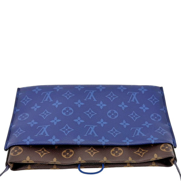 LOUIS VUITTON Outdoor Small Monogram Canvas Pouch Pacific Blue