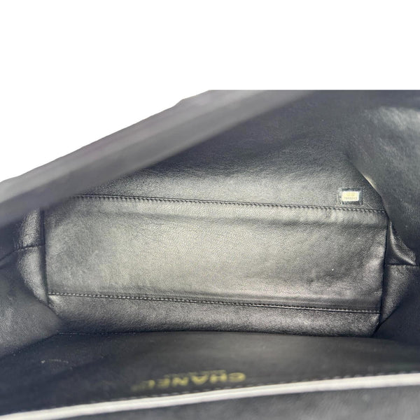 CHANEL Kelly Flap Small Quilted Caviar Leather Tote Bag Black