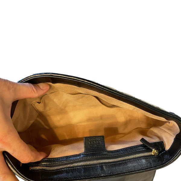 GUCCI GG Marmont Medium Canvas Crossbody Bag Beige 443496