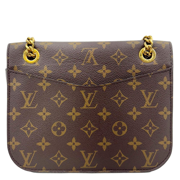 LOUIS VUITTON Passy NM Monogram Canvas Shoulder Bag Brown