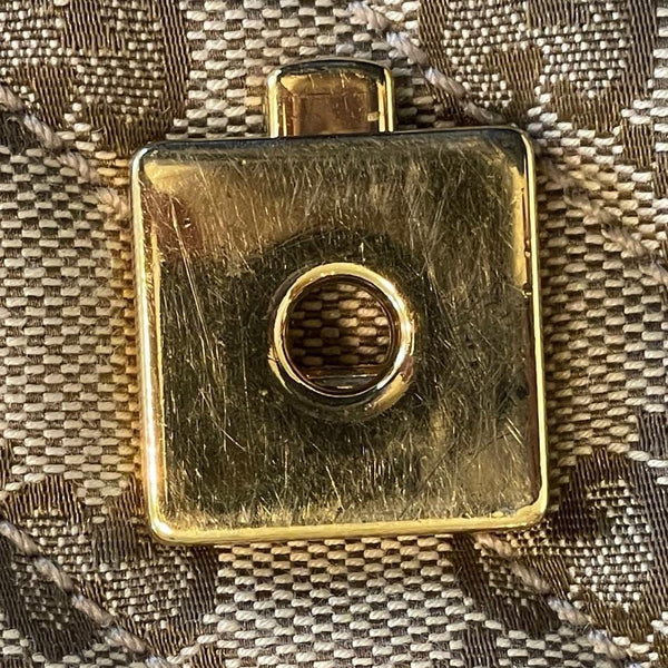 GUCCI GG Marmont Medium Canvas Crossbody Bag Beige 443496