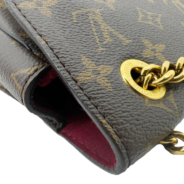 LOUIS VUITTON Passy NM Monogram Canvas Shoulder Bag Brown