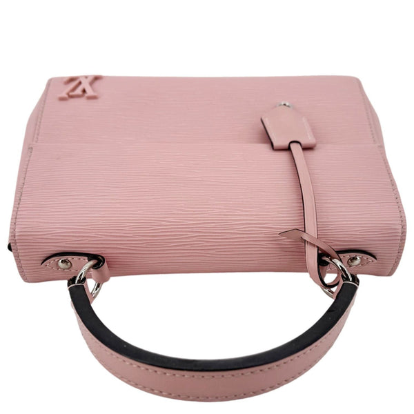 LOUIS VUITTON Cluny BB Epi Leather Top Handle Crossbody Bag Pink