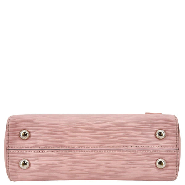 LOUIS VUITTON Cluny BB Epi Leather Top Handle Crossbody Bag Pink