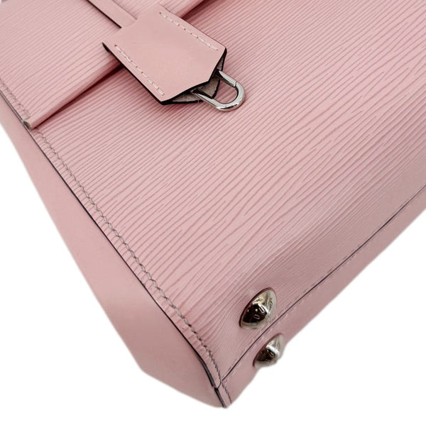 LOUIS VUITTON Cluny BB Epi Leather Top Handle Crossbody Bag Pink