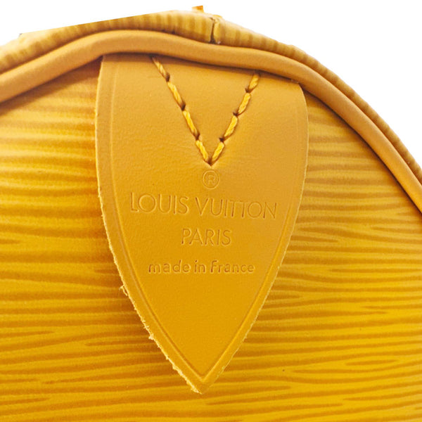 LOUIS VUITTON Speedy 30 Epi Leather Satchel Bag Orange