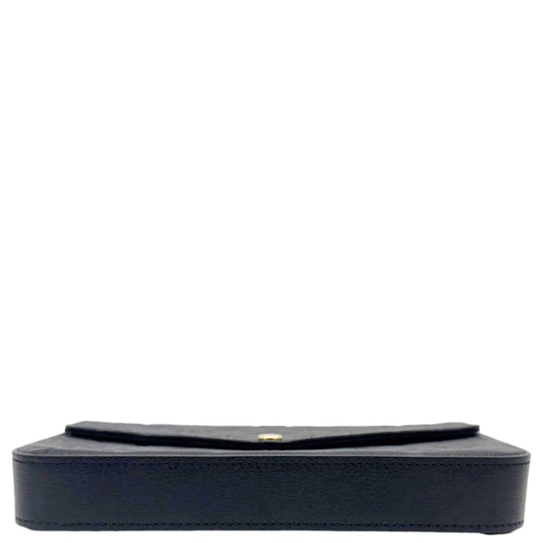 LOUIS VUITTON Felicie Pochette Monogram Empreinte Crossbody Bag Black