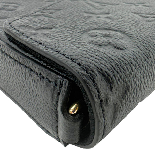 LOUIS VUITTON Felicie Pochette Monogram Empreinte Crossbody Bag Black