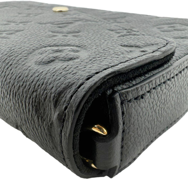 LOUIS VUITTON Felicie Pochette Monogram Empreinte Crossbody Bag Black