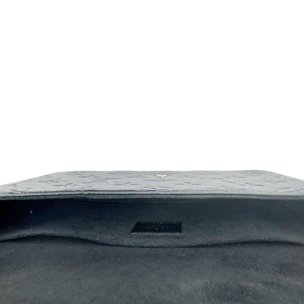 LOUIS VUITTON Felicie Pochette Monogram Empreinte Crossbody Bag Black