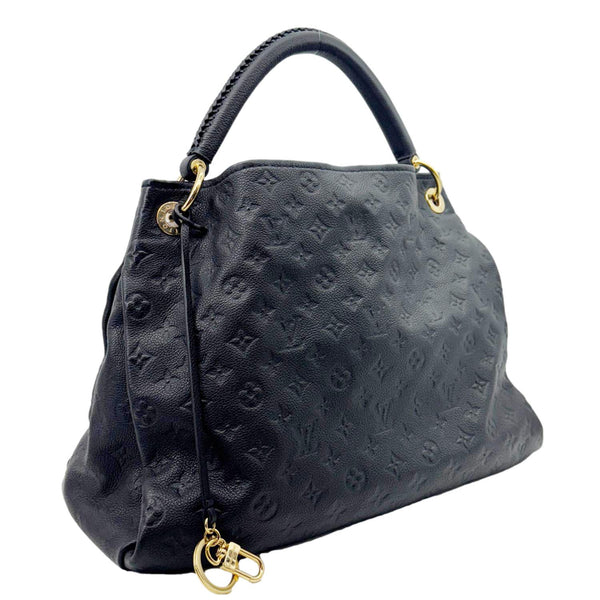 LOUIS VUITTON Artsy MM Monogram Empreinte Leather Hobo Bag Black