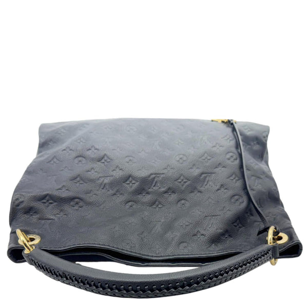 LOUIS VUITTON Artsy MM Monogram Empreinte Leather Hobo Bag Black