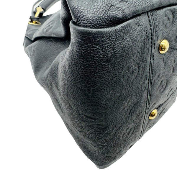 LOUIS VUITTON Artsy MM Monogram Empreinte Leather Hobo Bag Black
