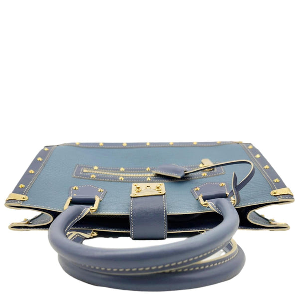 LOUIS VUITTON Suhali Le Fabuleux Leather Satchel Bag Blue