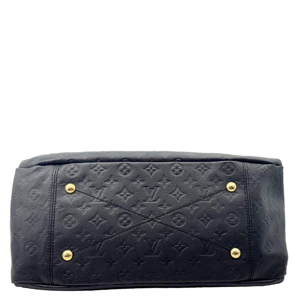 LOUIS VUITTON Artsy MM Monogram Empreinte Leather Hobo Bag Black