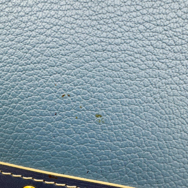 LOUIS VUITTON Suhali Le Fabuleux Leather Satchel Bag Blue