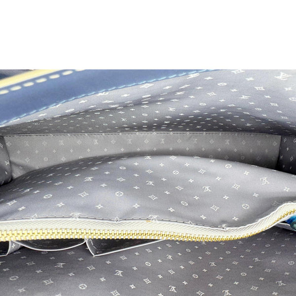 LOUIS VUITTON Suhali Le Fabuleux Leather Satchel Bag Blue