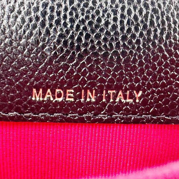 CHANEL Sweetheart CC Chain Quilted Caviar Leather Belt Bag Black