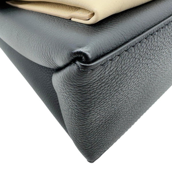 LOUIS VUITTON Mylockme Soft Calfskin Leather Top Handle Shoulder Bag Creme