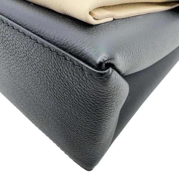 LOUIS VUITTON Mylockme Soft Calfskin Leather Top Handle Shoulder Bag Creme