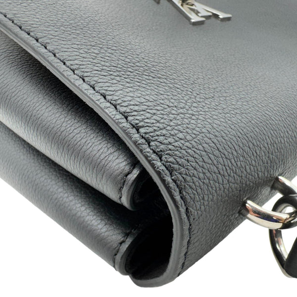 LOUIS VUITTON Mylockme Soft Calfskin Leather Top Handle Shoulder Bag Creme