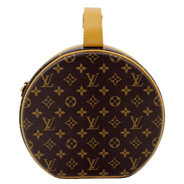 LOUIS VUITTON Petite Boite Chapeau Monogram Canvas Shoulder Bag Brown